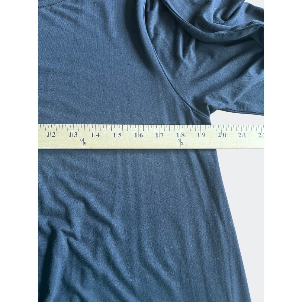 Old Navy Womens Black Long Sleeve Mini Swing Dress XL Viscose Blend - Picture 11 of 13